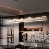 Lustra LED suspendata MARISTELLA 90W cu telecomanda, dimabila, 3000K/4000K/6000K, &icirc;naltime reglabila, auriu, metal &amp; cristal