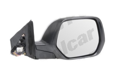 Oglinda exterioara Honda Crv (Re), 09.2006-11.2009, Honda Crv (Re), 11.2009-12.2012 , partea Dreapta, culoare sticla crom , sticla convexa, cu carcas foto