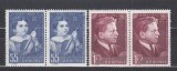 ROMANIA 1957 LP 425 - 75 DE ANI DE LA NASTEREA LUI GEORGE ENESCU PERECHE SERII MNH