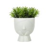 Ghiveci decorativ cu planta artificiala verde, 9x15 cm, ATU-082364, Oem