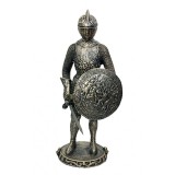 Statuet? Cavaler Medieval cu Sabie ?i Scut MM114
