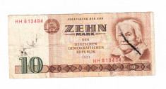 Bancnota Germania RDG 10 mark 1971, stare buna foto
