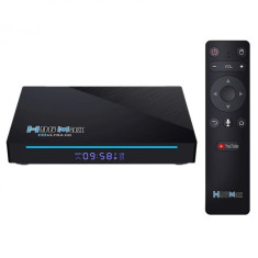 TV Box iSEN H96 MAX Pro Smart Media Player, 8K, 8GB RAM, 64GB ROM, RK3566 QuadCore, Android 11, Telecomanda cu giroscop si comanda vocala