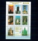 Cambodge 1999 - Pagode antice din Beijing, minicoala neuzata