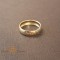 Verigheta placata aur 18K finisaj mat gravuri fine Promisio - latime 4 mm