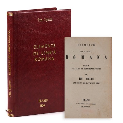 Timotei Cipariu, Elemente de limba rom&amp;acirc;nă, 1854 foto