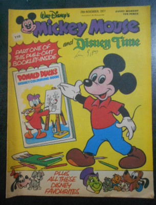 Revista Mickey Mouse, nr. 110, anul 1977 foto