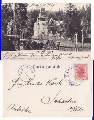 Sinaia-Castelul Peles-clasica, Stampila castel foto