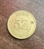 C50 - Moneda foarte veche - 5 zaires - Zair - 1987