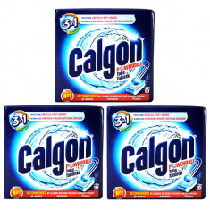 3 x Calgon Powerball anti-calcar tablete pentru masina de spalat, 15 buc/cutie foto