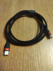 Cablu date/incarcare USB tip C - USB tip C, Baseus, nou, 1m foto