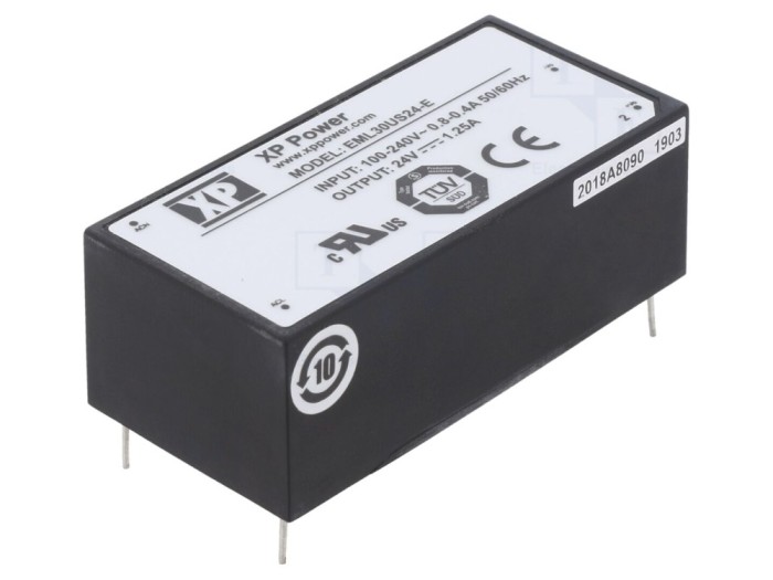 Convertor AC/DC 30W 24VDC EML30US24-E