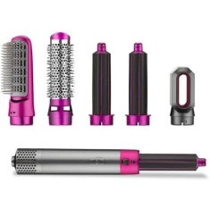 Uscator de Par cu Perie Styler Profesional 5 in 1, Funcții Complete de Coafat