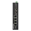 Switch 4 porturi Gigabit PoE&#039;2 porturi uplink SFP - HIKVISION DS-3T0506HP-E-HS SafetyGuard Surveillance