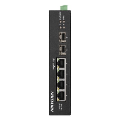 Switch 4 porturi Gigabit PoE&amp;#039;2 porturi uplink SFP - HIKVISION DS-3T0506HP-E-HS SafetyGuard Surveillance foto