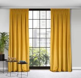 Set doua draperii catifea, galben