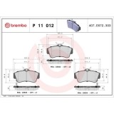 Placute frana Chrysler Pt Cruiser (Pt) 06.00-12.10, Pt Cruiser Cabriolet 06.00-12.10, Fata, Brembo