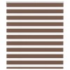 Jaluzea tip zebra maro lățime țesătură 120,9 cm poliester
