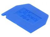 Placă extremitate albastră poliamidă 1mm