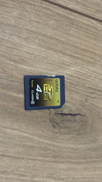 Card SDHC ADATA 4GB &ndash; Class 6 Turbo, folosit, funcțional