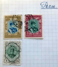 Lot Timbre Clasice Persia (Iran) 1911-1925 - Dinastia Qajar, Șahul Ahmad, Șahul Reza - Ștampilate -GB