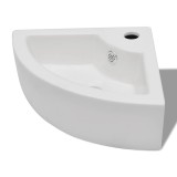 Cumpara ieftin Chiuveta cu preaplin, alb, 45 x 32 x 12,5 cm