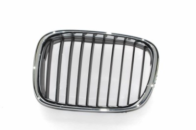 Grila radiator Bmw Seria 5 E39, 01.1996-1999, stanga, crom/negru, 51138159315, 201615 foto