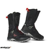Cumpara ieftin Ghete (cizme) pentru scuter - motocicleta Adventure (Touring) Unisex Seventy model SD-BA6 Stelvio culoare: negru/rosu/verde Negru/rosu/verde 40