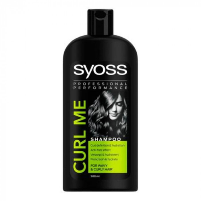 Sampon SYOSS Curl Me, 500 ml, pentru Par Ondulat, Sampon Par Ondulat, Sampoane pentru Par Ondulat, Produse de Ingrijire a Parului, Produse Hairstyling