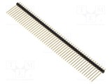 Conector șir pini tată SAMTEC 50 pini 2,54mm drept THT aurit