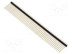 Conector șir pini tată SAMTEC 50 pini 2,54mm drept THT aurit