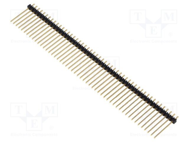 Conector șir pini tată SAMTEC 50 pini 2,54mm drept THT aurit