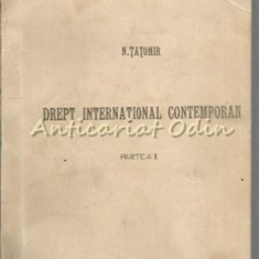 Drept International Contemporan - N. Tatomir