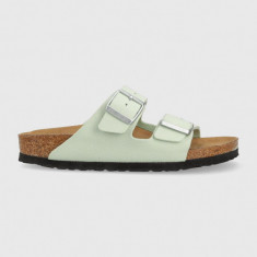 Birkenstock papuci Arizona femei, culoarea verde, 1024092