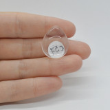 Cabochon cristal de stanca 23x19x7mm c57