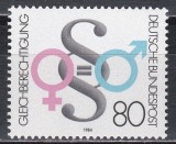 Germania 1984 - Egalitatea &icirc;ntre bărbați și femei, MNH