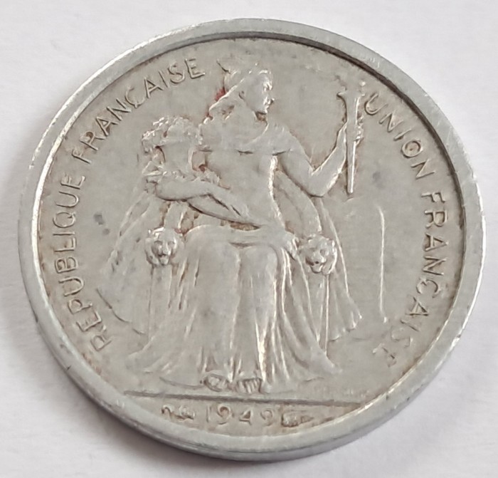 Polinezia Franceza , 1 Franc 1949