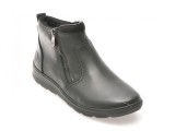 Ghete RIEKER negre, Z0060, din piele naturala
