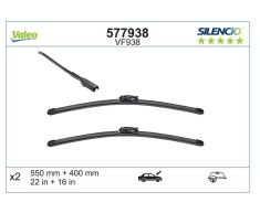 Set 2 buc. stergatoare parbriz Silencio DACIA DOKKER, 07.2015-; LODGY, 12.2015-, RENAULT EXPRESS, 05.2021-, 550+400 mm,