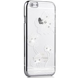 Husa APPLE iPhone SE 2 (2020) - Comma Crystal Flora (Argintiu)