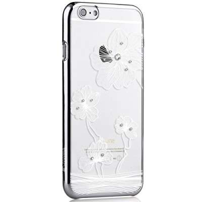 Husa APPLE iPhone SE 2 (2020) - Comma Crystal Flora (Argintiu) foto