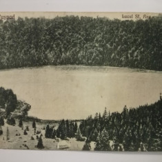 1925, Carte postala, Lacul Sf. Ana, Baia Tusnad, interbelica