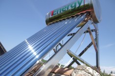 Kit Panou solar apa calda INOX nepresurizat 1ENERGY 100 litri - cu automatizare