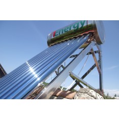 Kit Panou solar apa calda INOX nepresurizat 1ENERGY 100 litri - cu automatizare