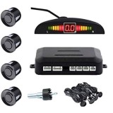 Set Senzori parcare auto detector parktronic display radar monitor 4 senzori NEGRU