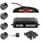 Set Senzori parcare auto detector parktronic display radar monitor 4 senzori NEGRU