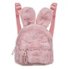 Rucsac Copii Urechi Iepuras Roz, 23cm, Material Sintetic Plus, Fete +3 Ani