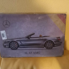 Reclama metalica Mercedes Benz SL 65 AMG