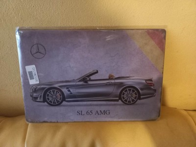 Reclama metalica Mercedes Benz SL 65 AMG foto