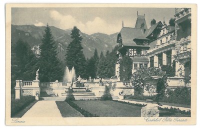 4530 - SINAIA, PELES Castle, Romania - old postcard - unused foto